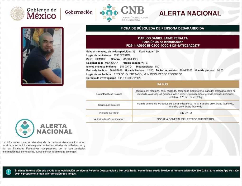 CARLOS DANIEL JAIME PERALTA