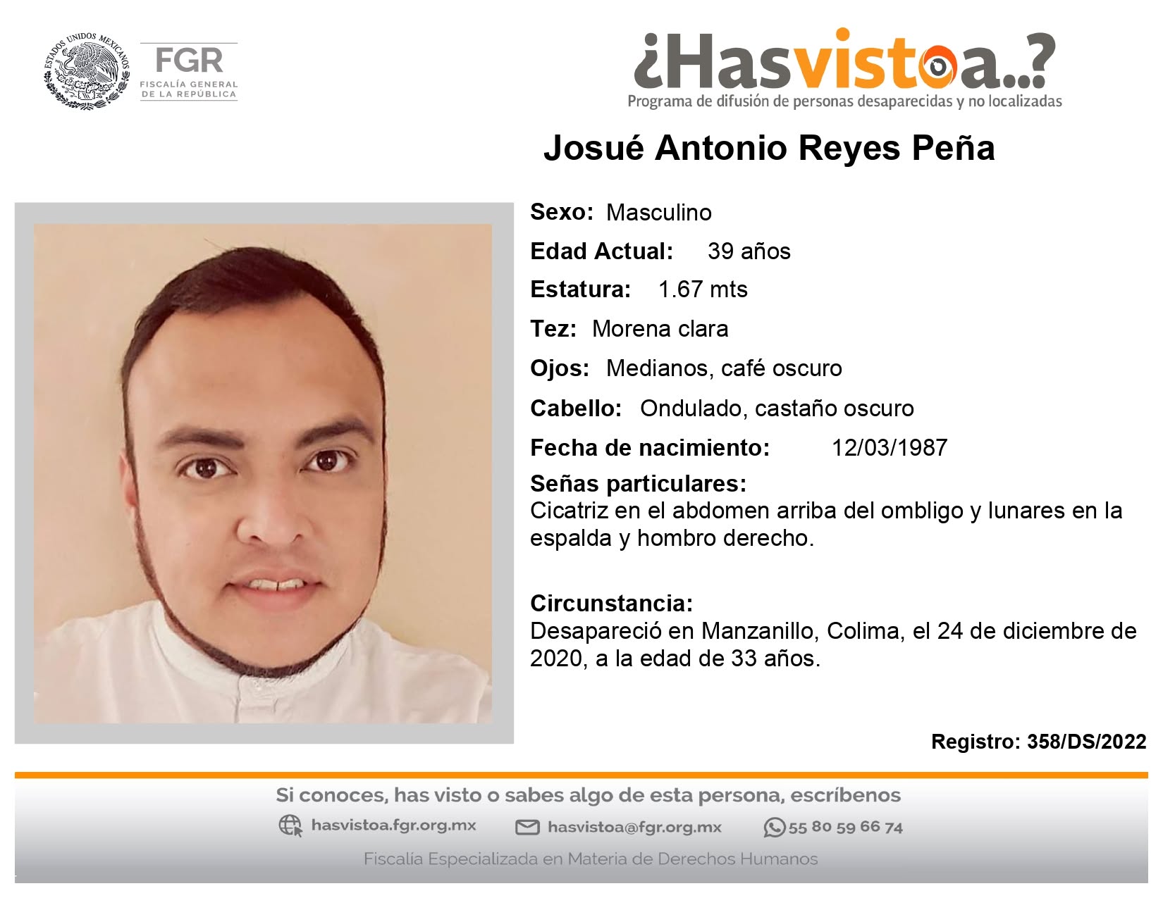 JOSUÉ ANTONIO REYES PEÑA