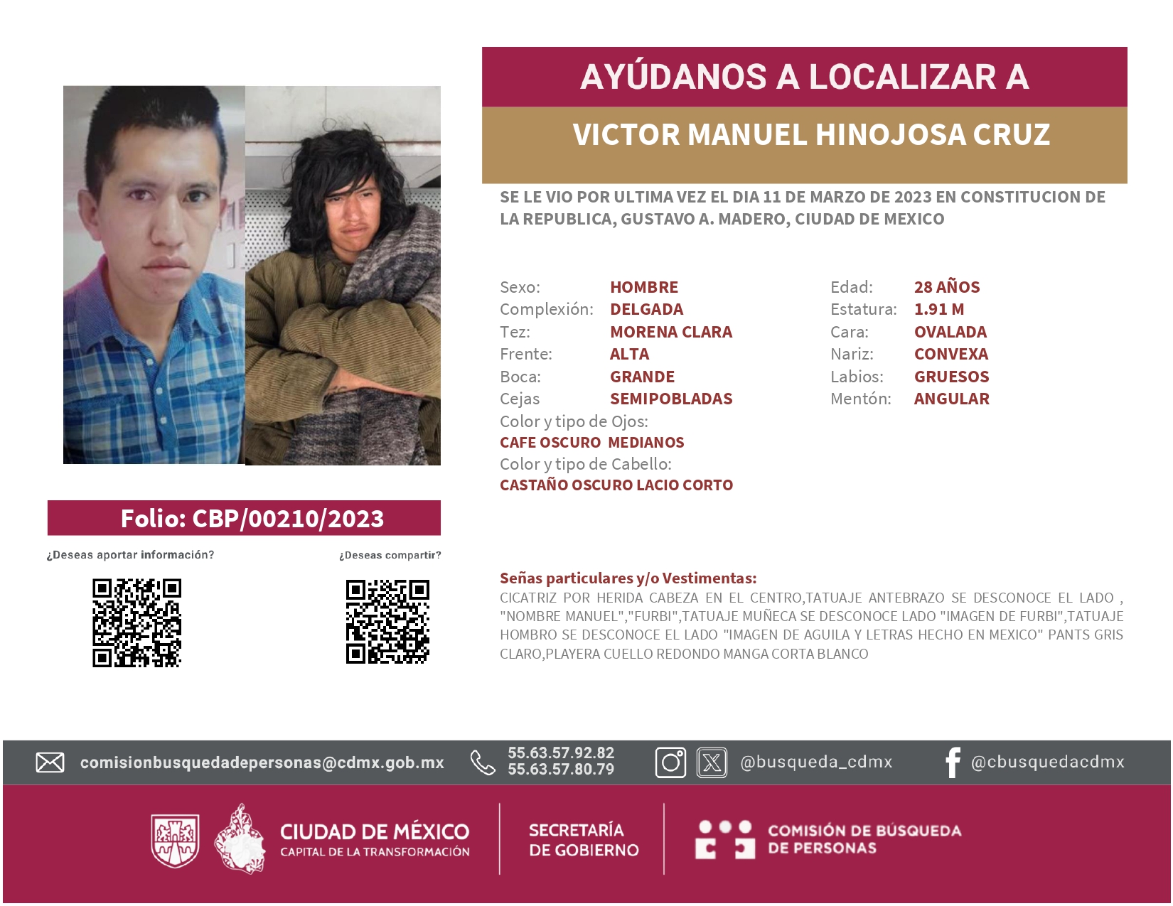 VICTOR MANUEL HINOJOSA CRUZ