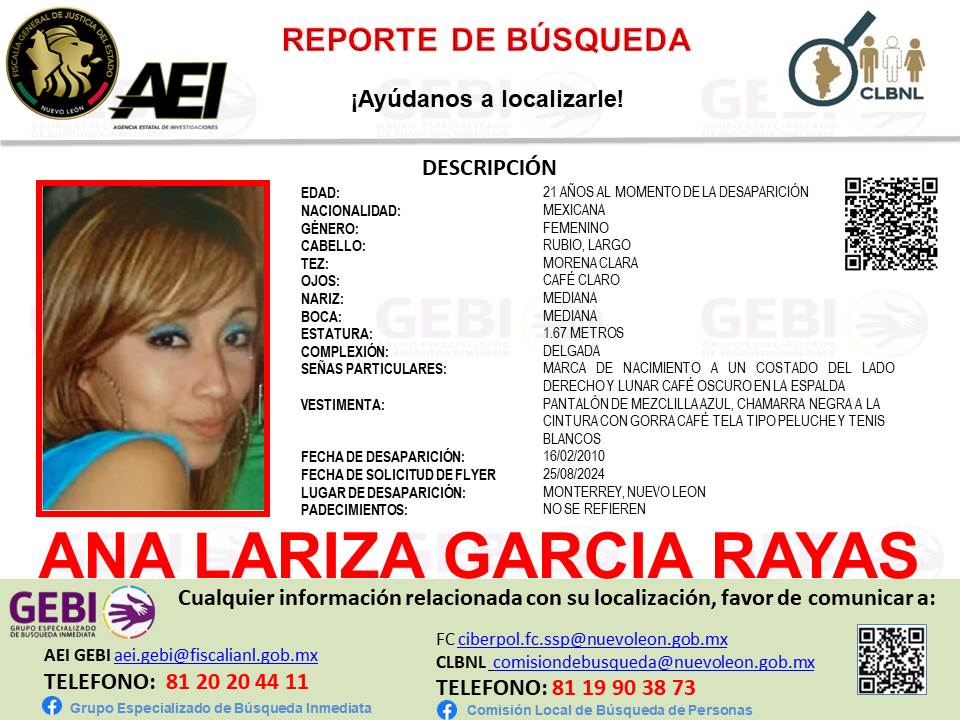 ANA LARIZA GARCÍA RAYAS