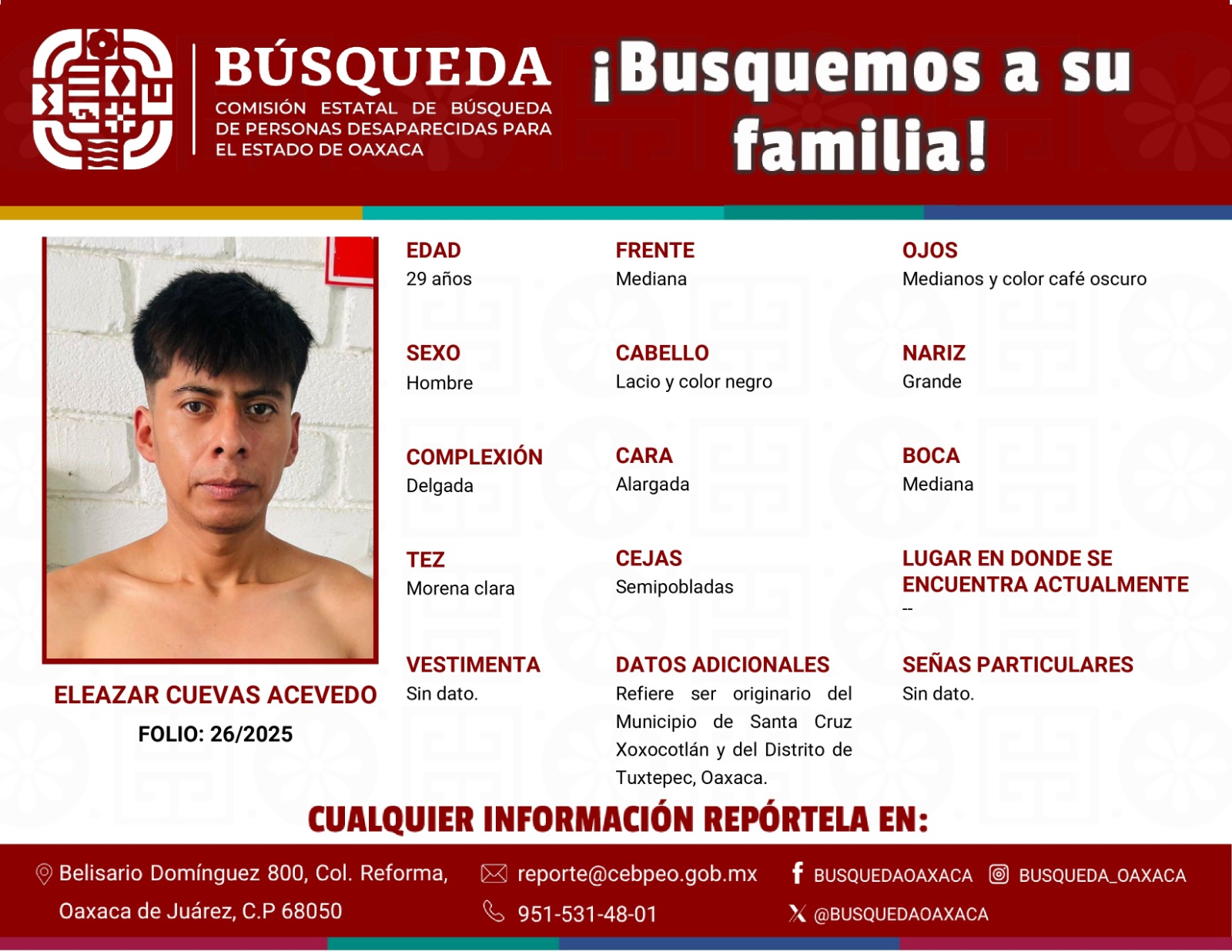 ELEAZAR CUEVAS ACEVEDO 