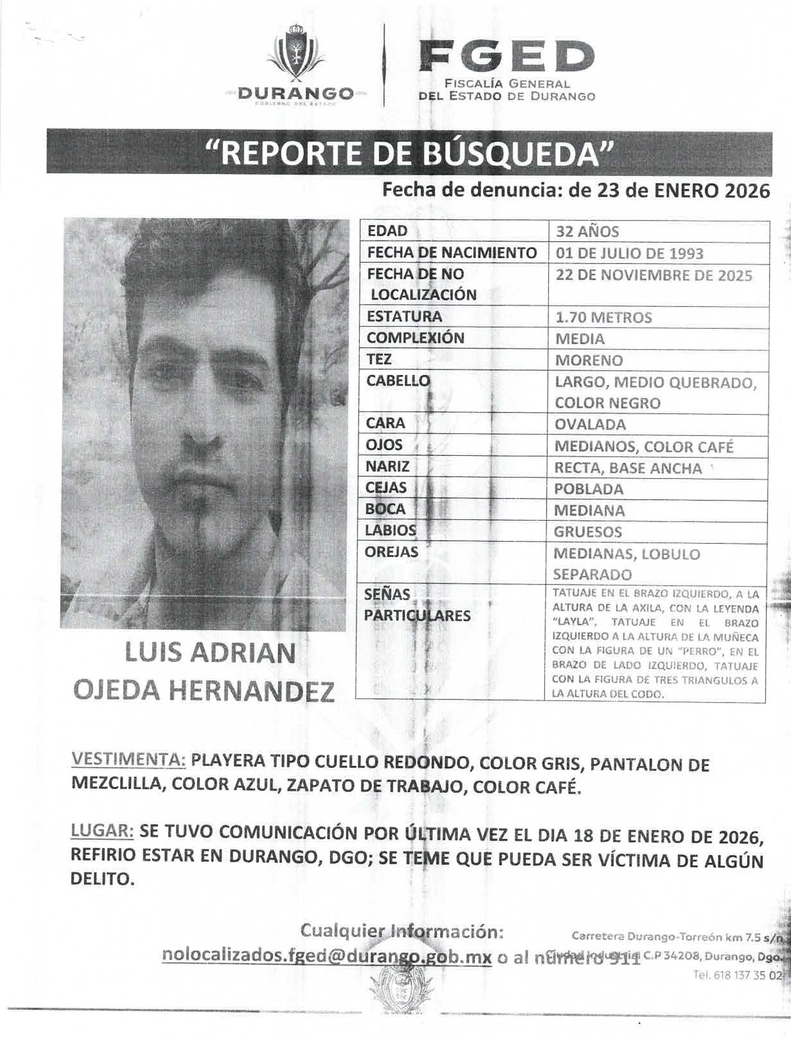 LUIS ADRIÁN OJEDA HERNÁNDEZ